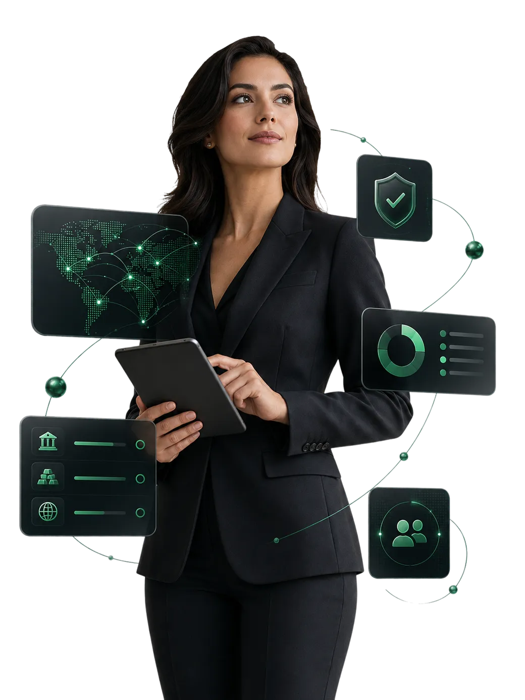 Professional adviser with global markets, reporting and security interfaces